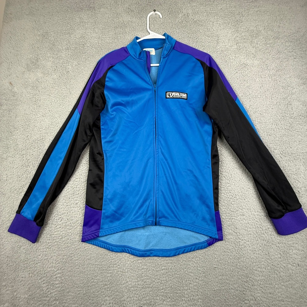 Pearl Izumi Technical Wear Mens L Cycling Jacket Blue Black Purple Full Zip